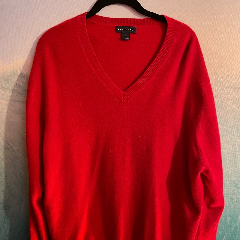 Great for Valentines Day! Red Cashmere Sweater